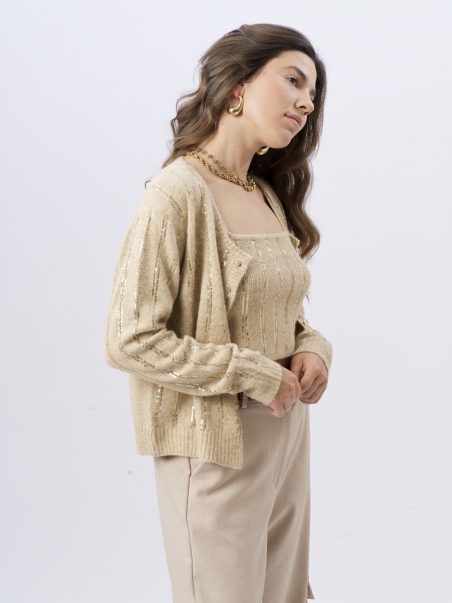 Gilet Alice Beige