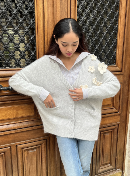 Cardigan Alienor Gris