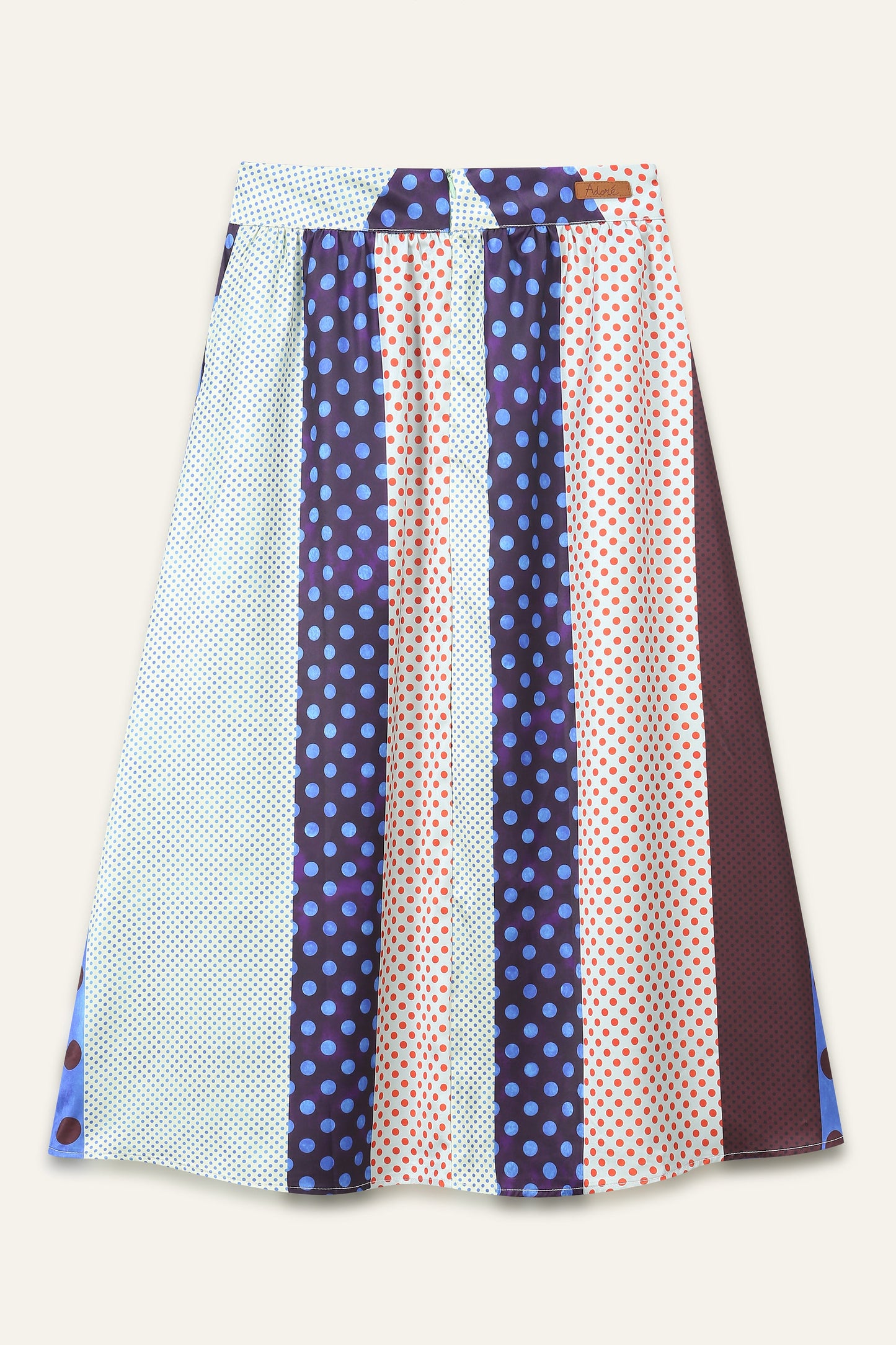 Jupe longue multicolore Acacia - Pois