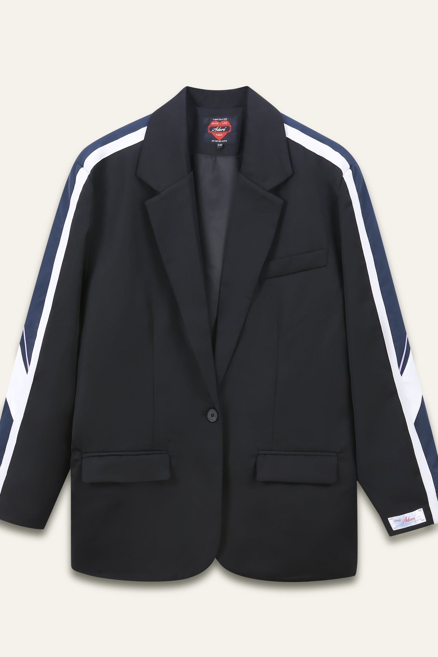 Blazer Alba noir et marine
