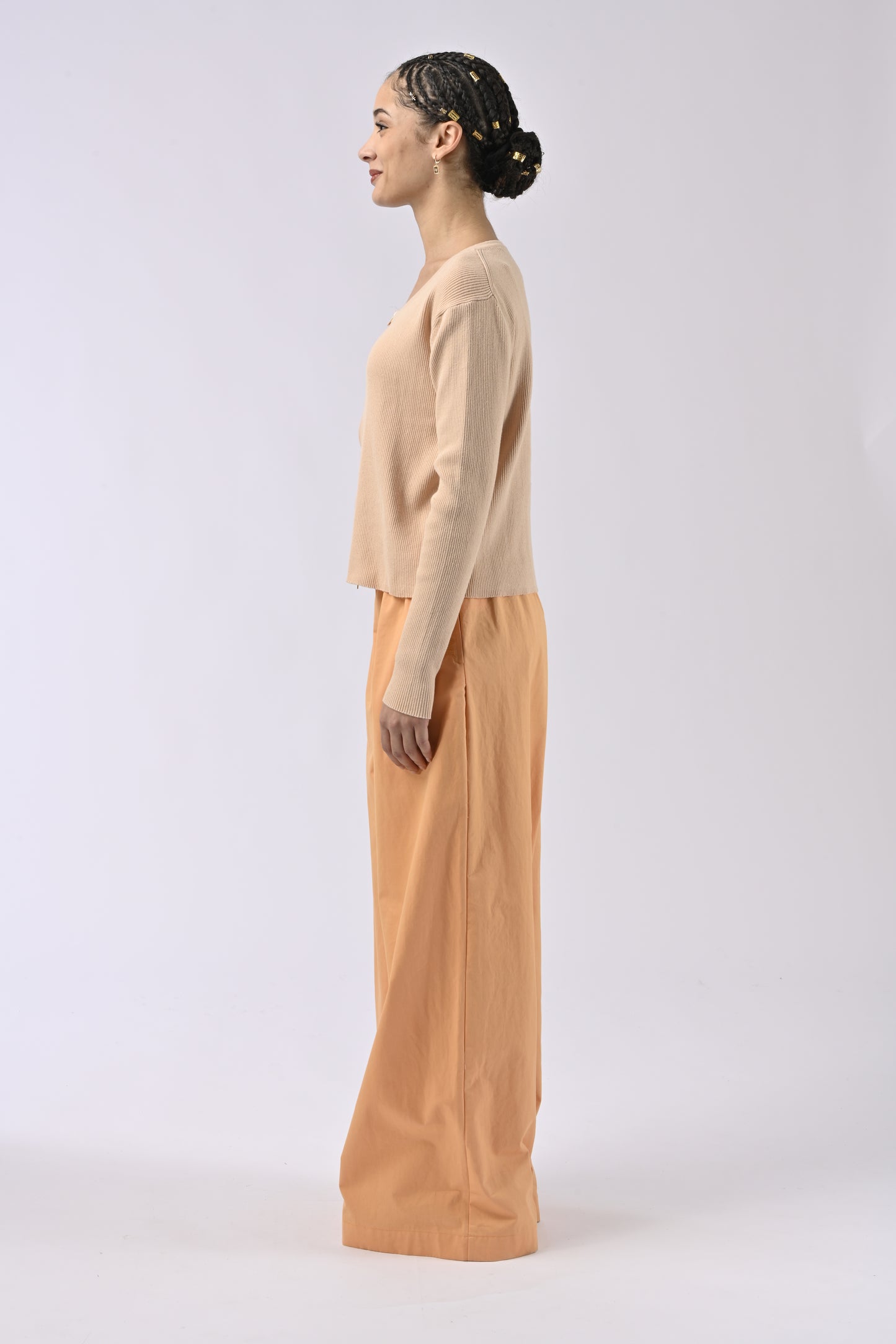 Gilet zippé Alicia Beige