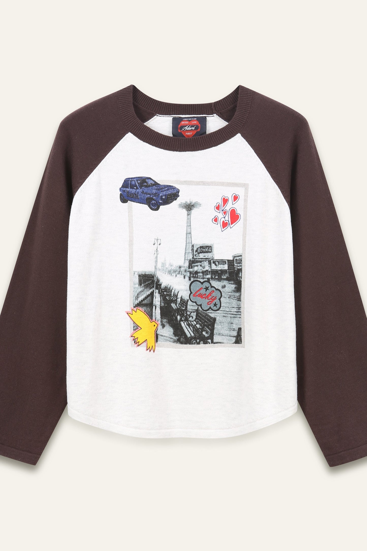 Pull Angelica - Ecru et Choco