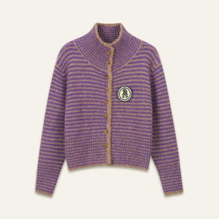 Gilet Armanda - Rayures Violettes