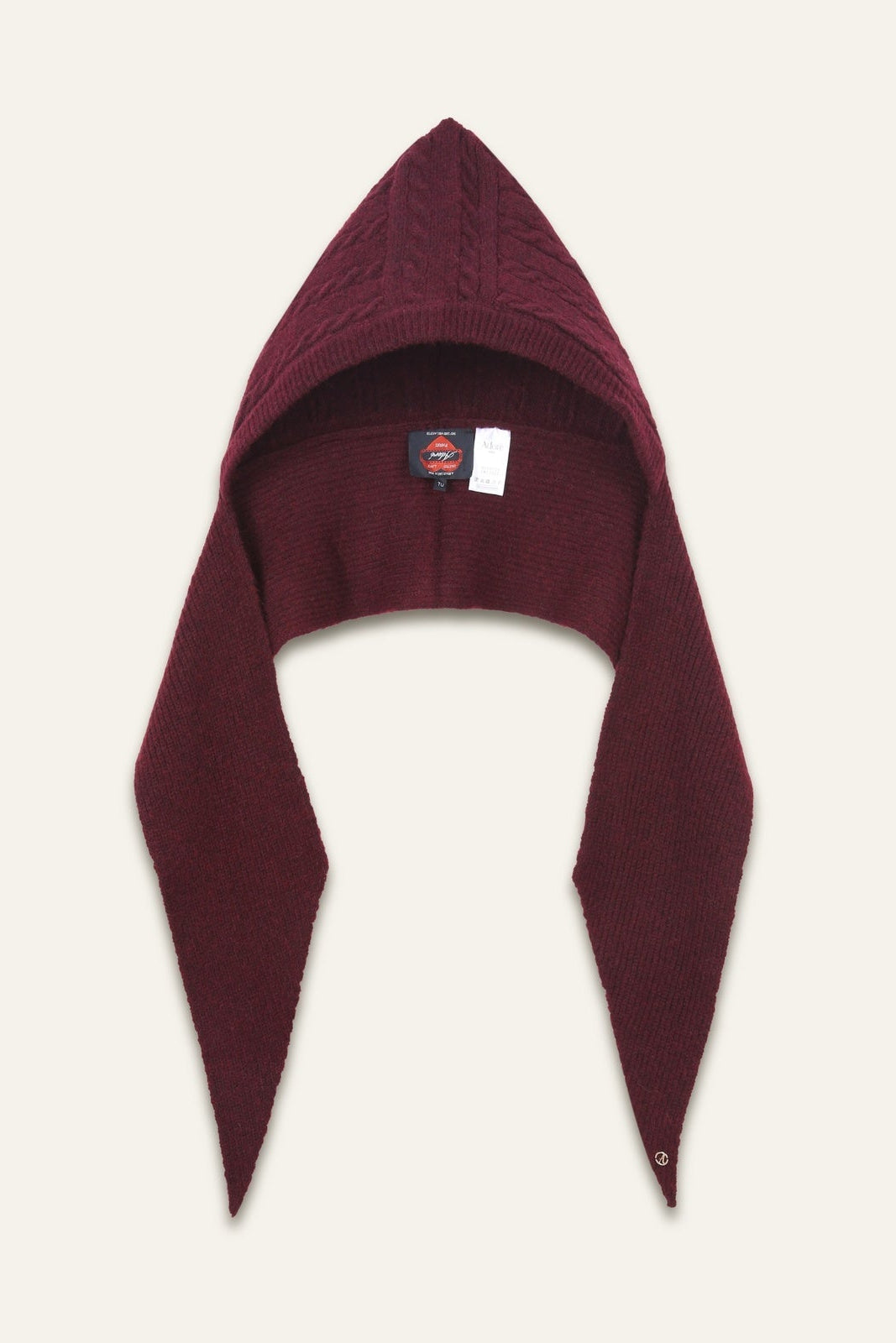 Capuche écharpe Augusta - Bordeaux