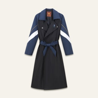 Trench version graphique Trenchy - Noir et marine