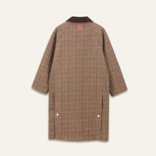 Veste Nelia à carreaux bruns