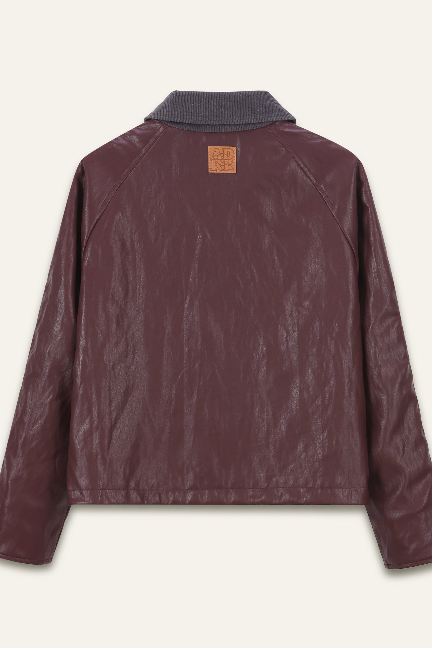 Barn jacket effet cuir Maelys - Bordeaux
