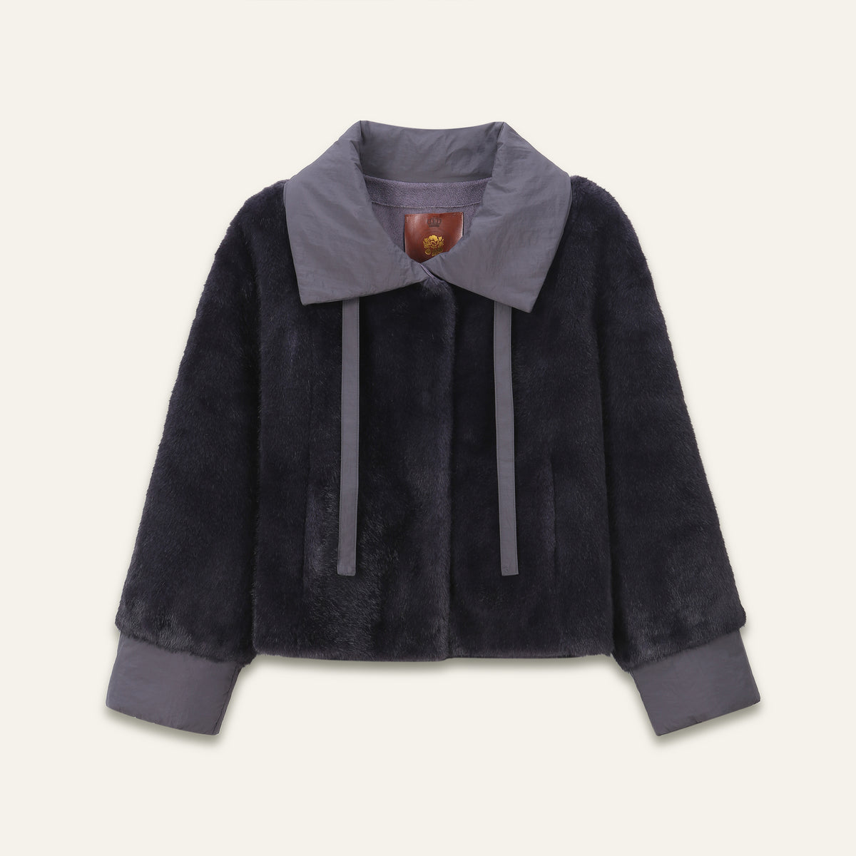 Veste fausse fourrure Livina - Gris