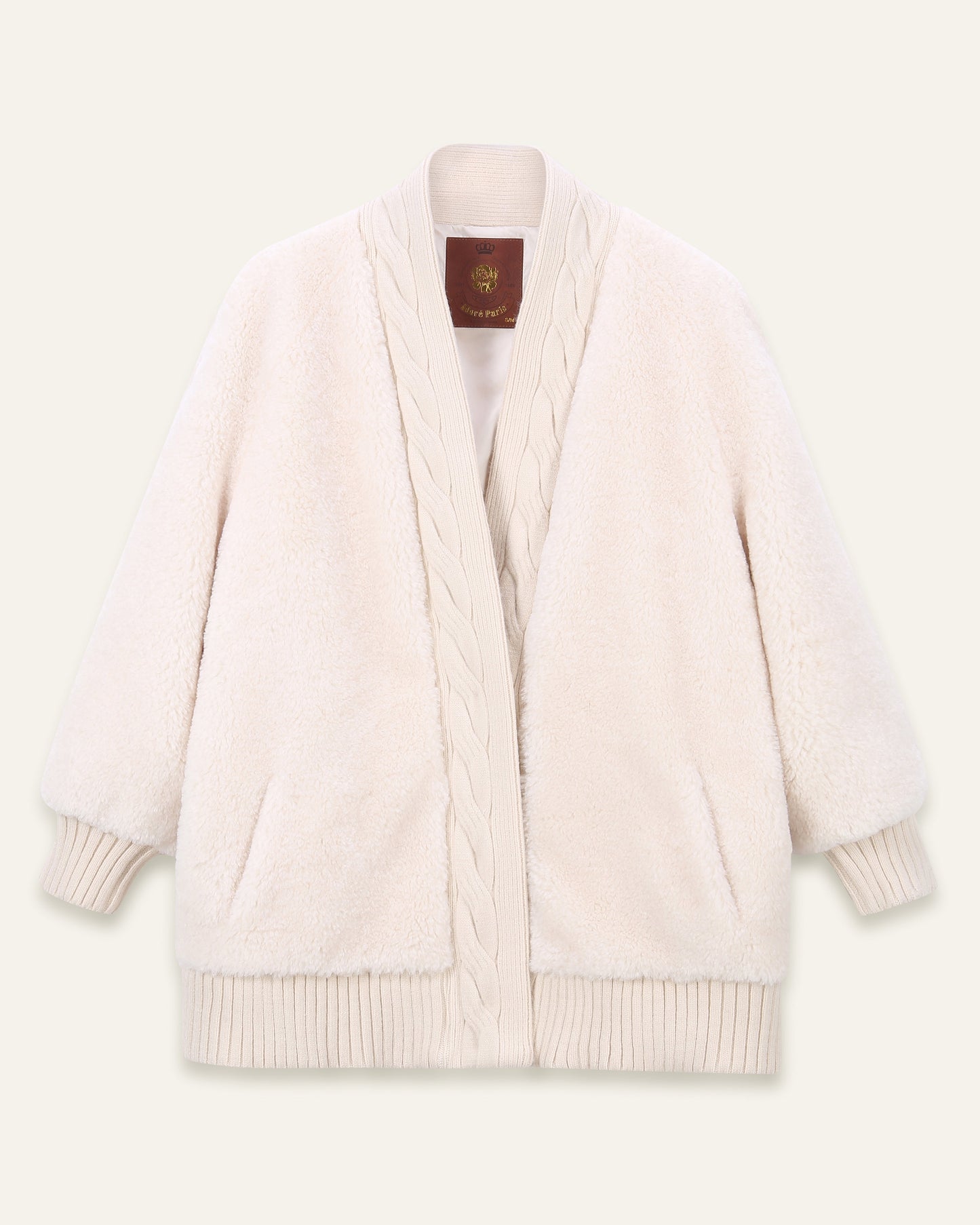 Gilet fausse fourrure Robine - Écru