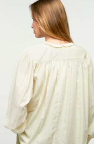 Blouse Dane rayures brique ou ivoire