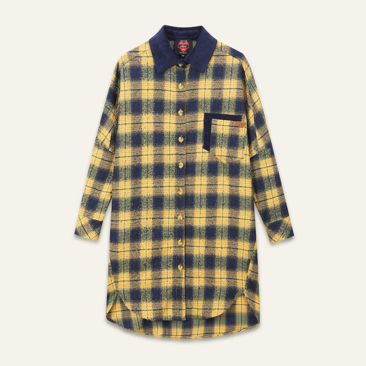 Robe Izy - Carreaux Jaunes Et Bleus