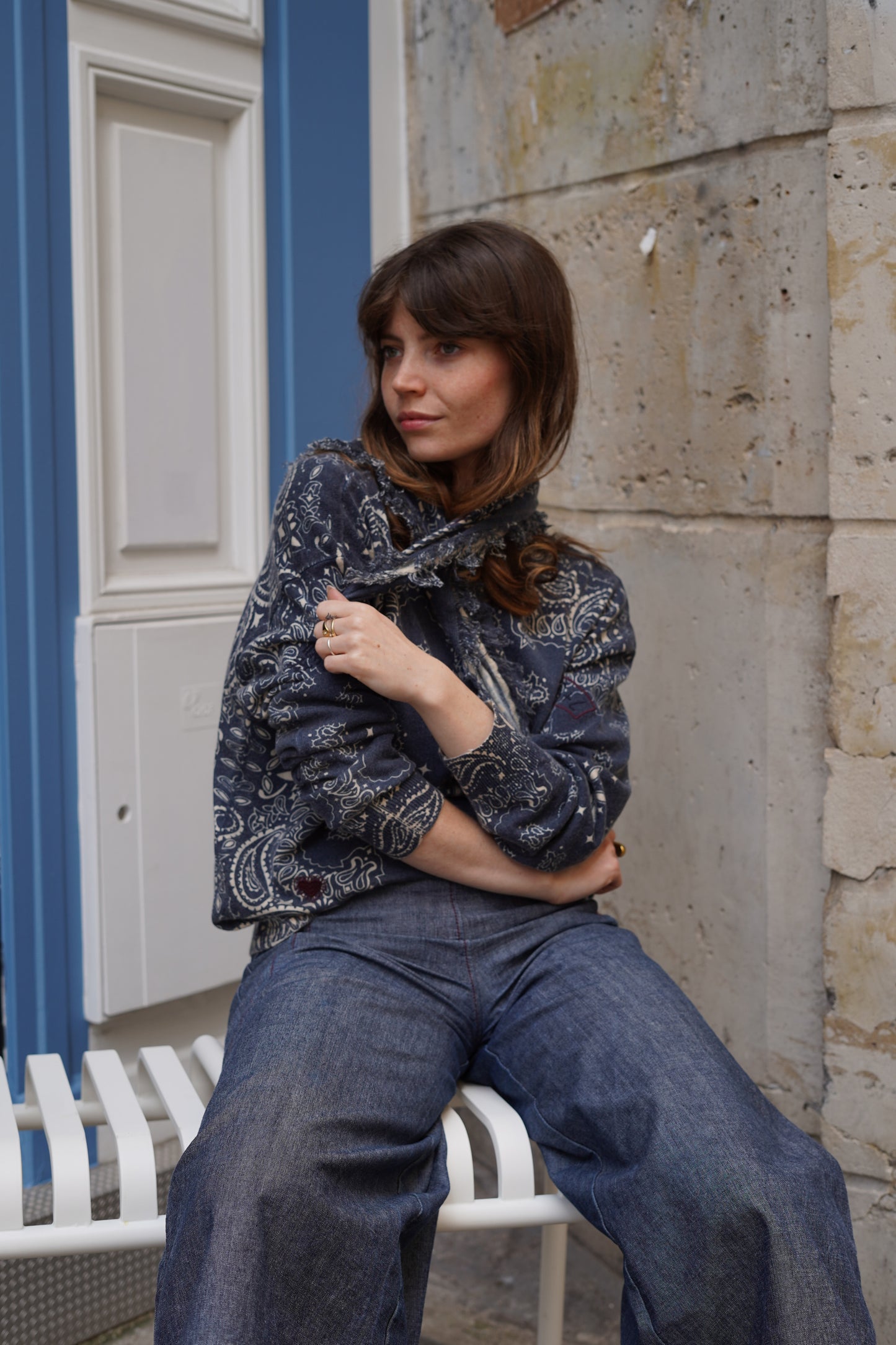 Pull Linda Bandana aux Broderies