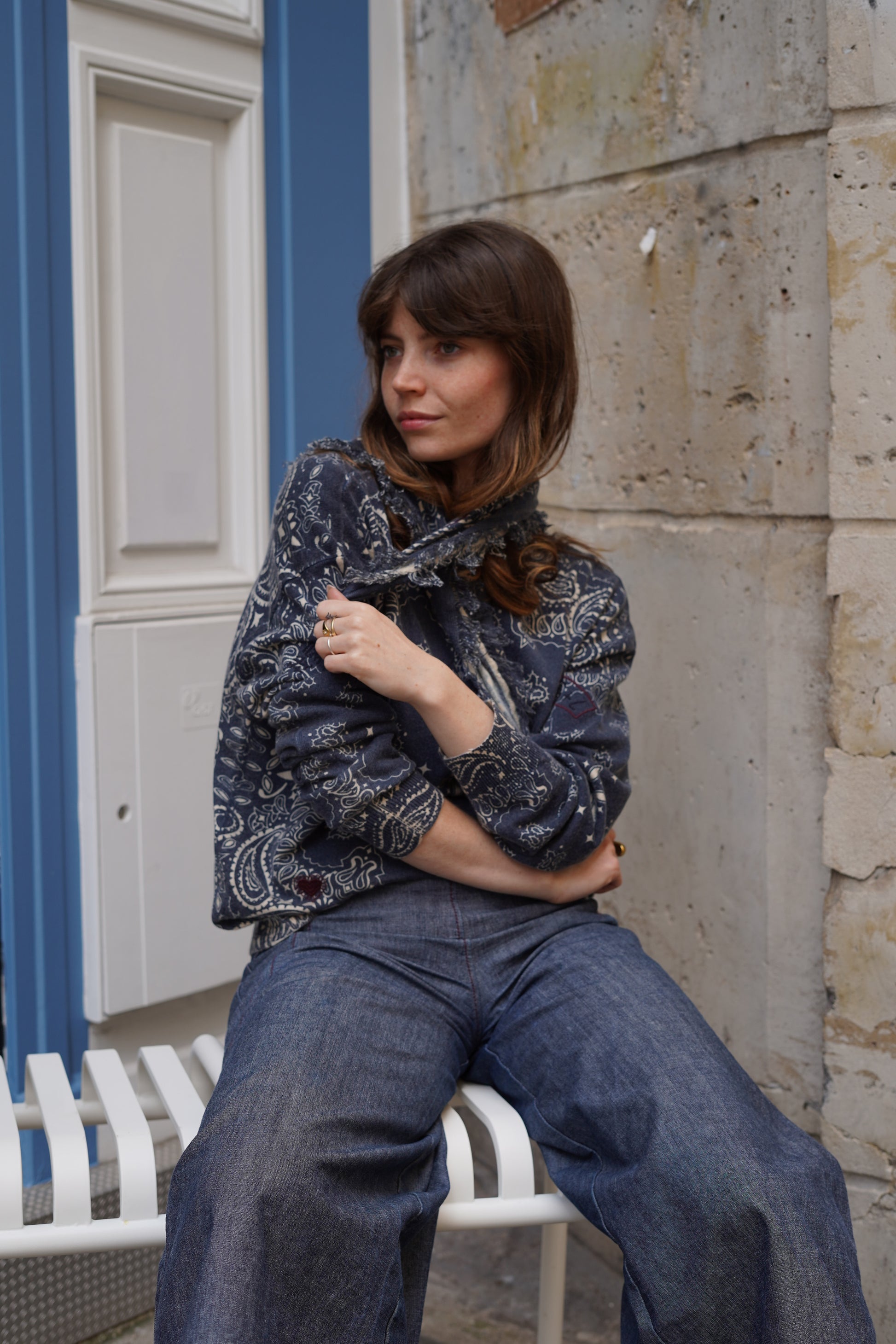 Pull Linda Bandana aux Broderies