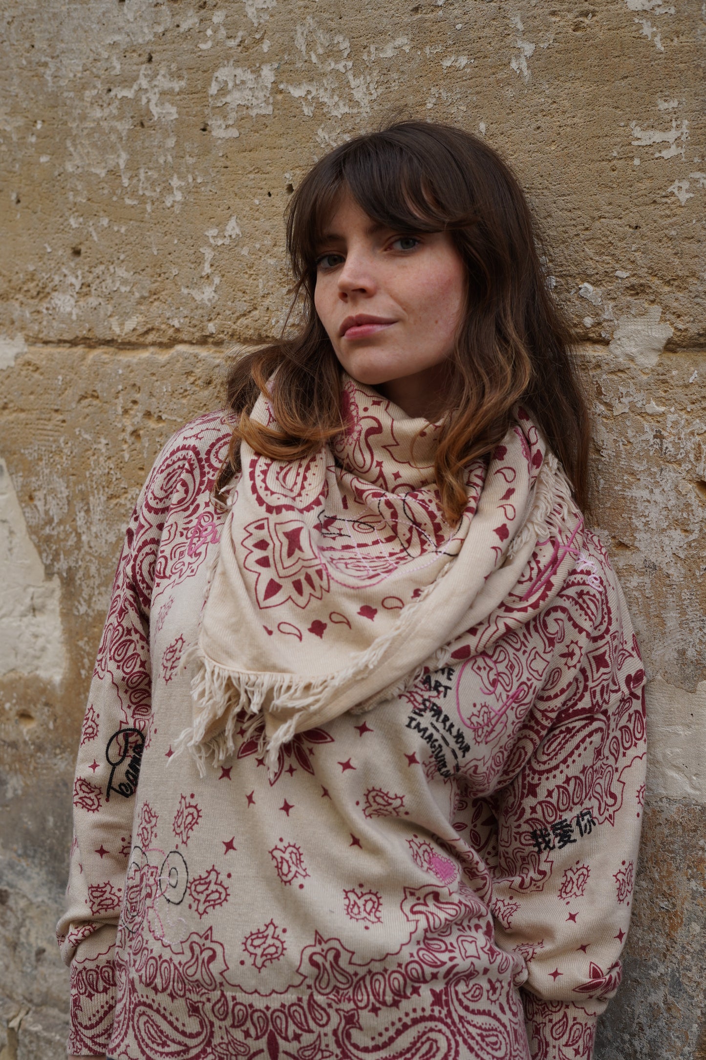 Pull Linda Bandana aux Broderies