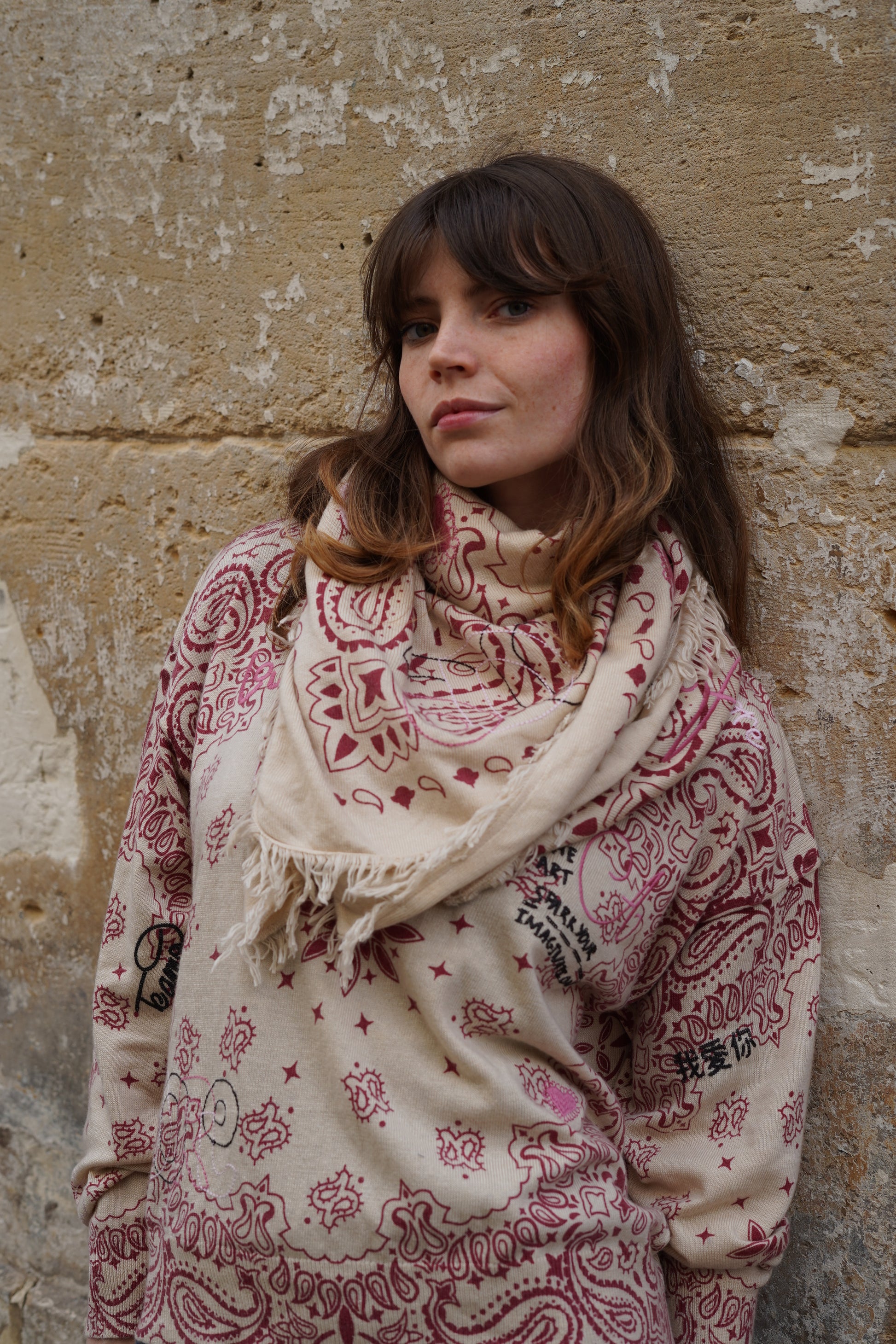 Pull Linda Bandana aux Broderies