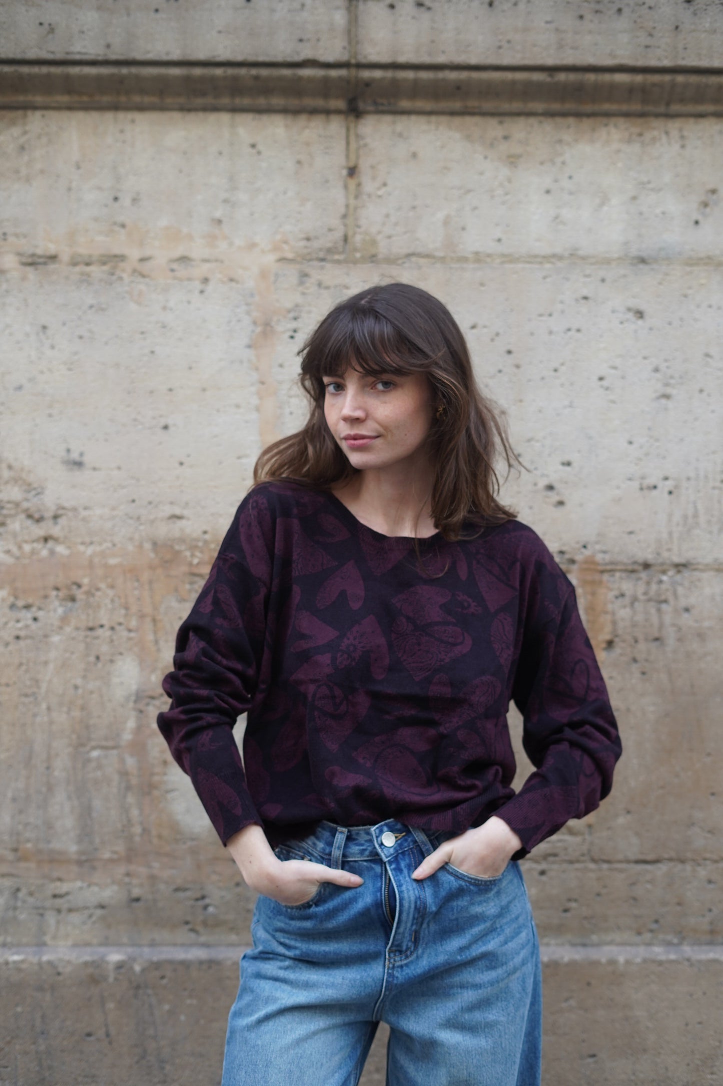 Pull Linda Bandana cœur