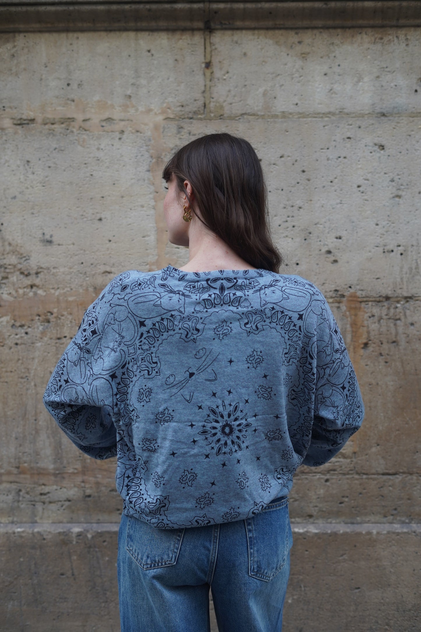 Pull Linda Bandana aux motifs Chat