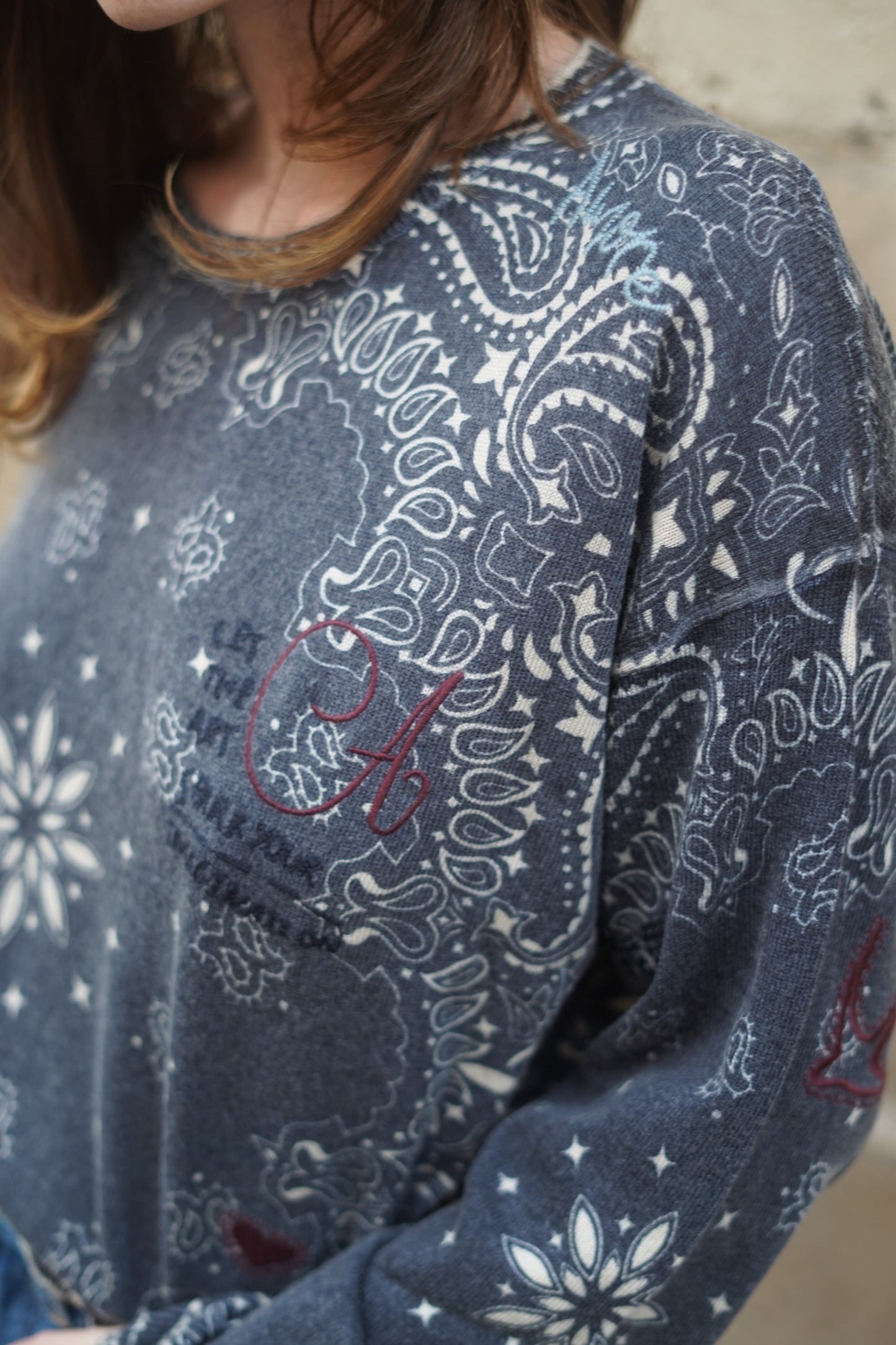 Pull Linda Bandana aux Broderies