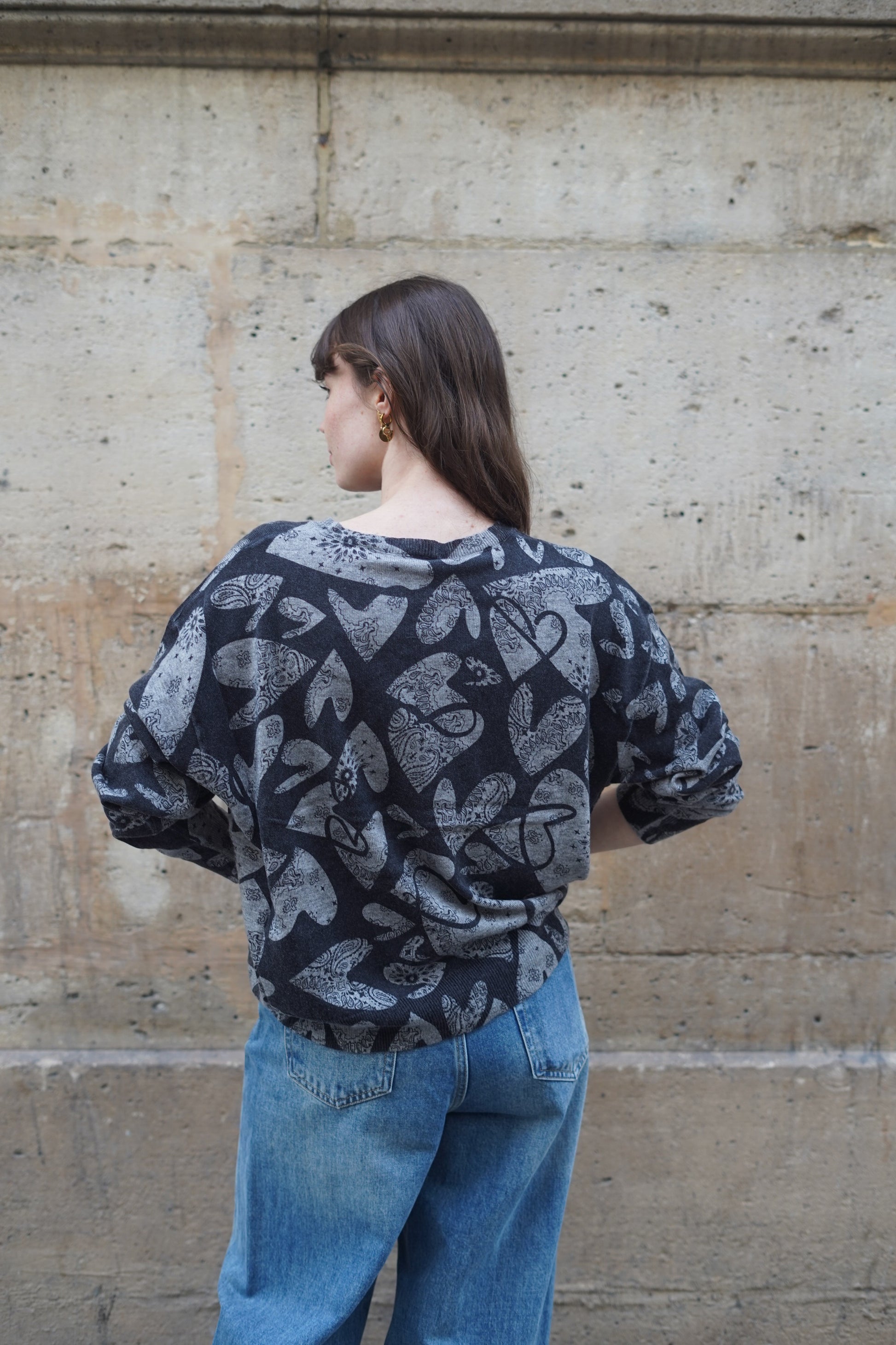Pull Linda Bandana cœur