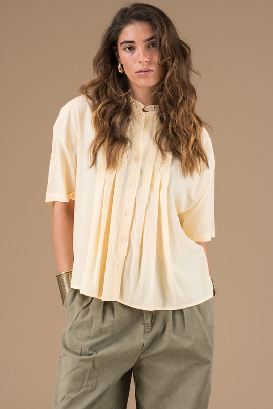 Chemise Jelena Beurre manches courtes