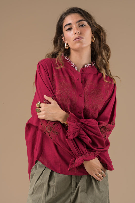 Chemise Kimber Bordeaux