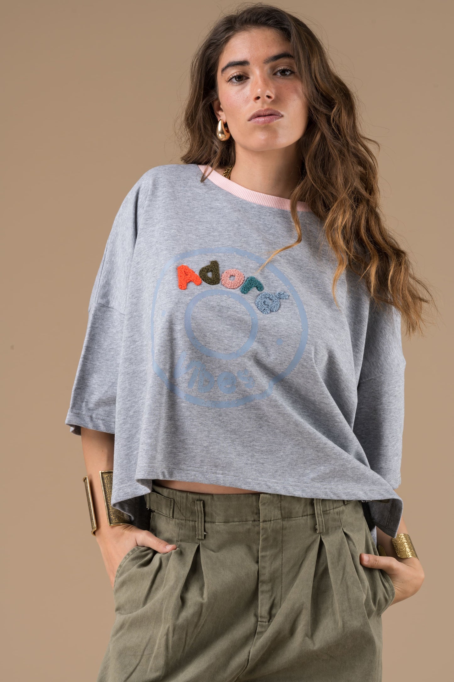 T-shirt Antib à manches larges et tombantes
