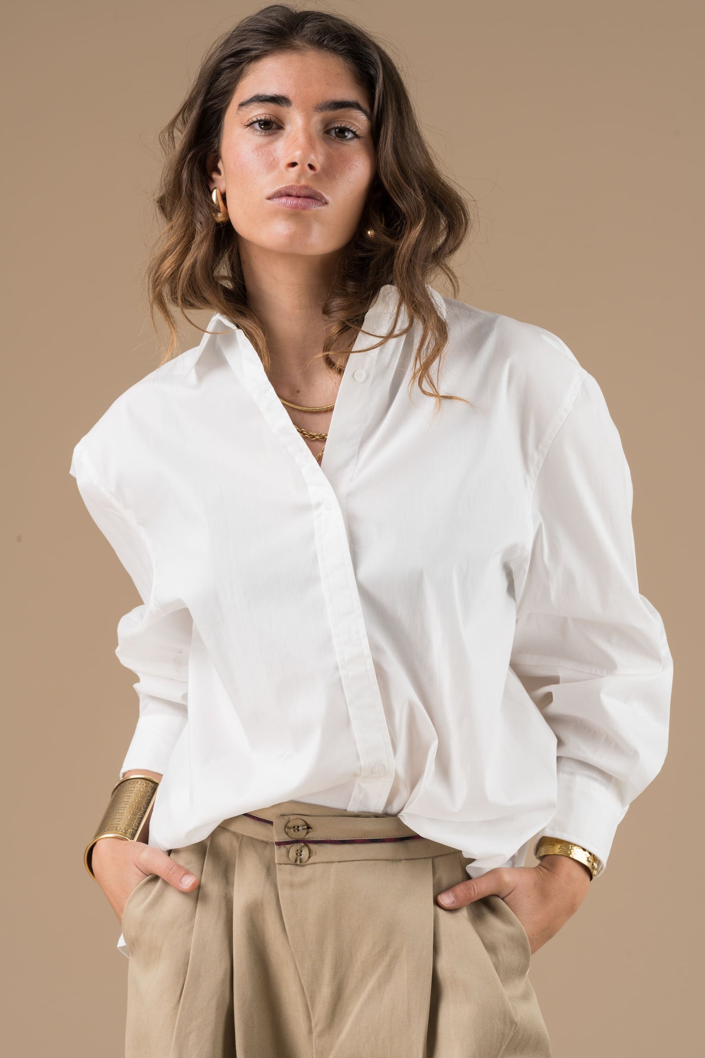 Chemise Daria Blanc à manches longues