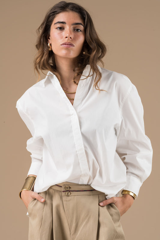 Chemise Daria Blanc à manches longues