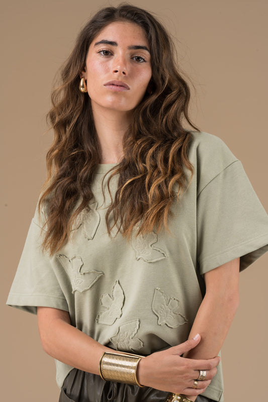 T-shirt Bobbie Kaki