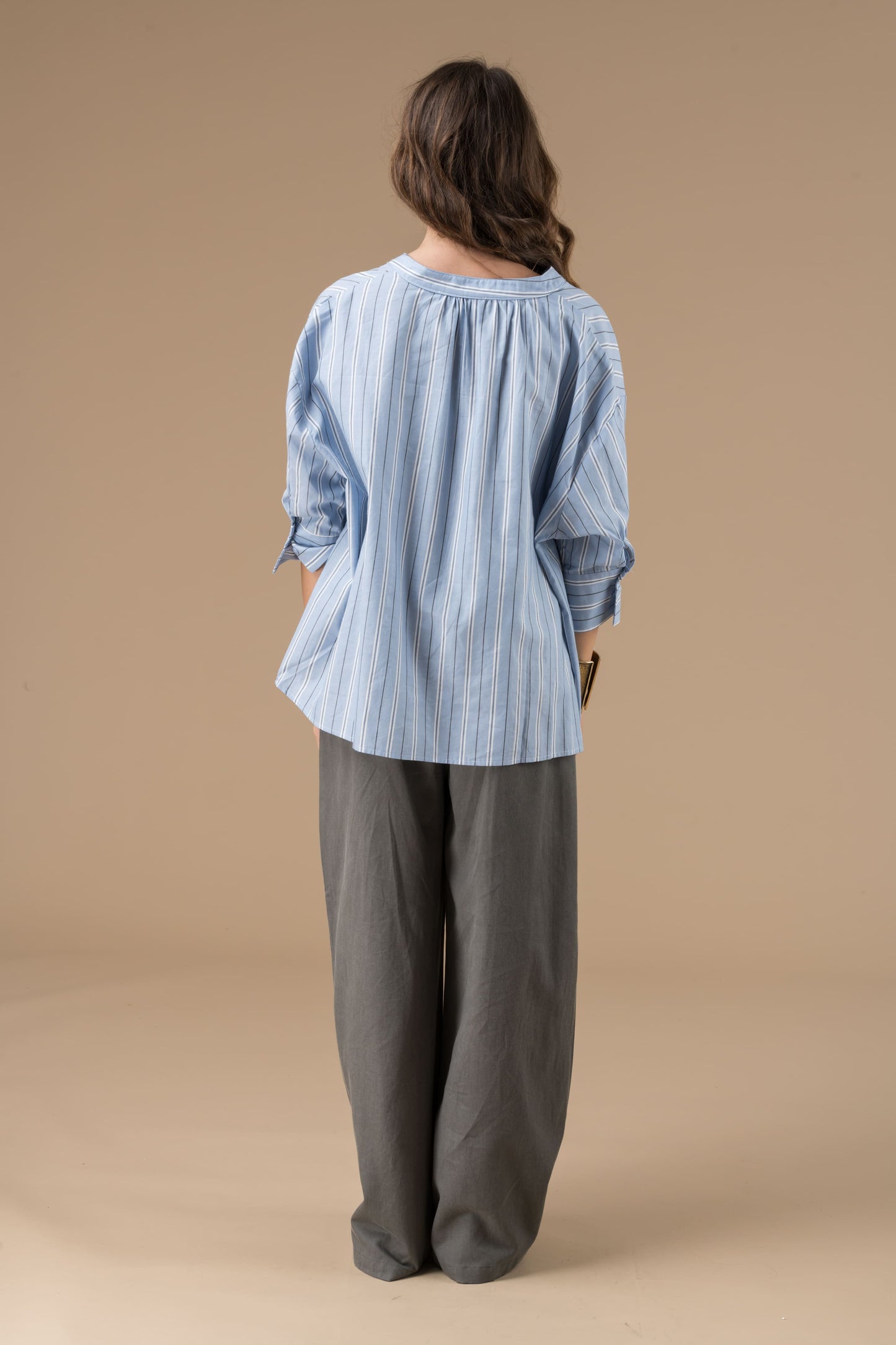 Blouse Cyrielle Rayures bleues