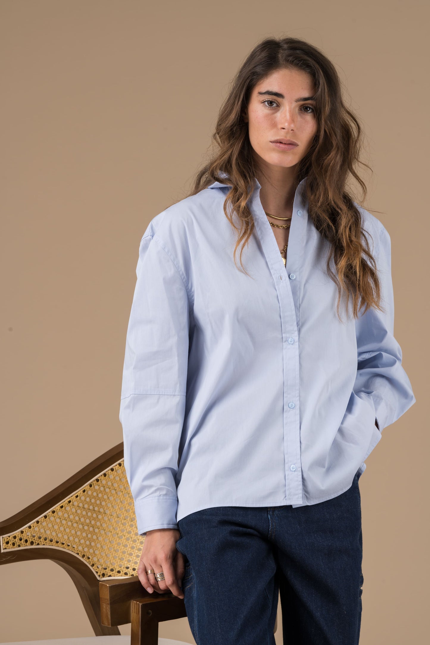 Chemise Daria Ciel à manches longues