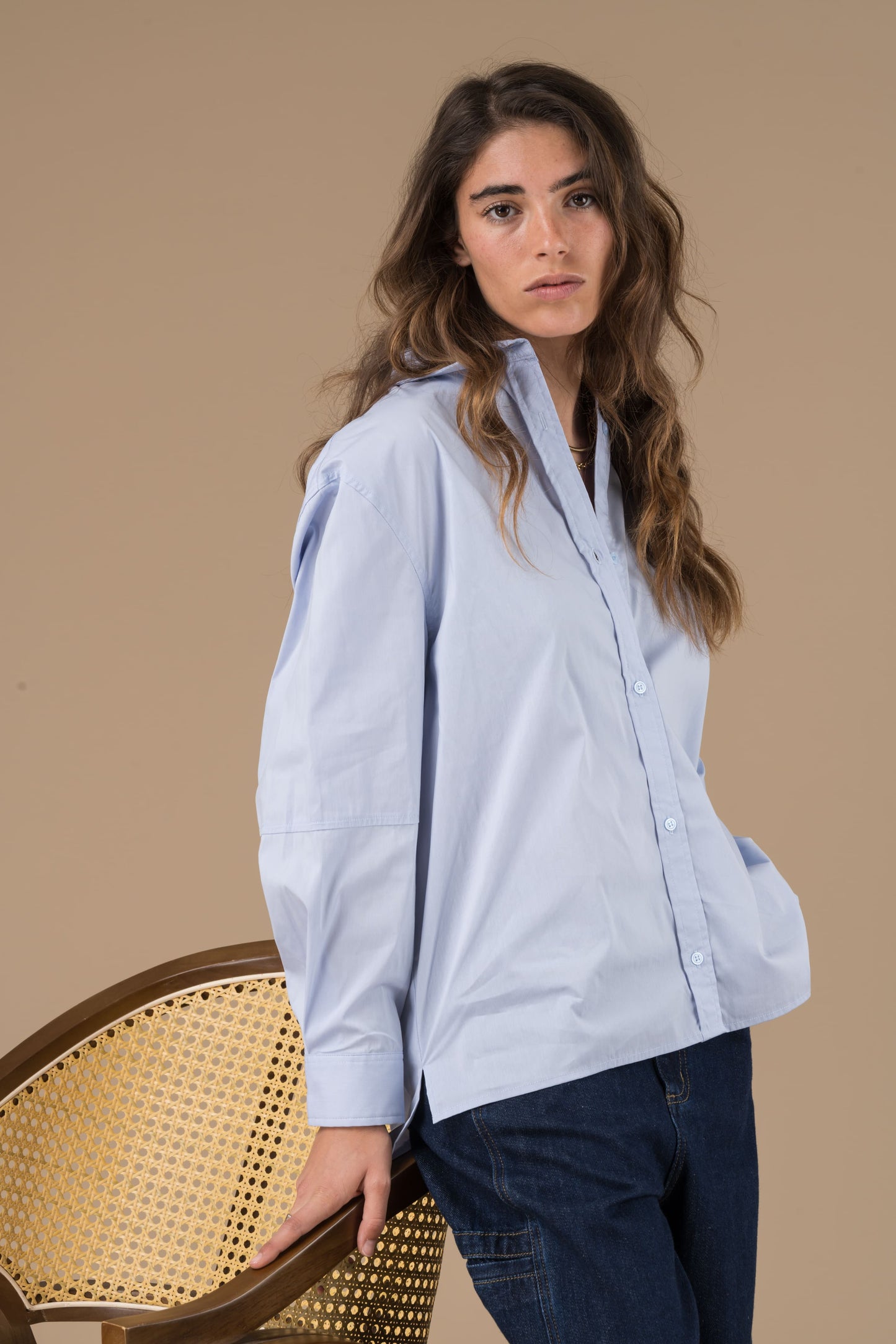 Chemise Daria Ciel à manches longues