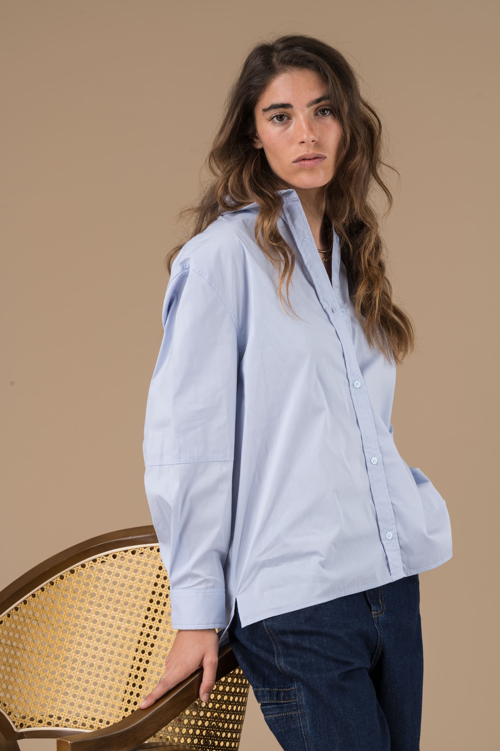 Chemise Daria Ciel à manches longues
