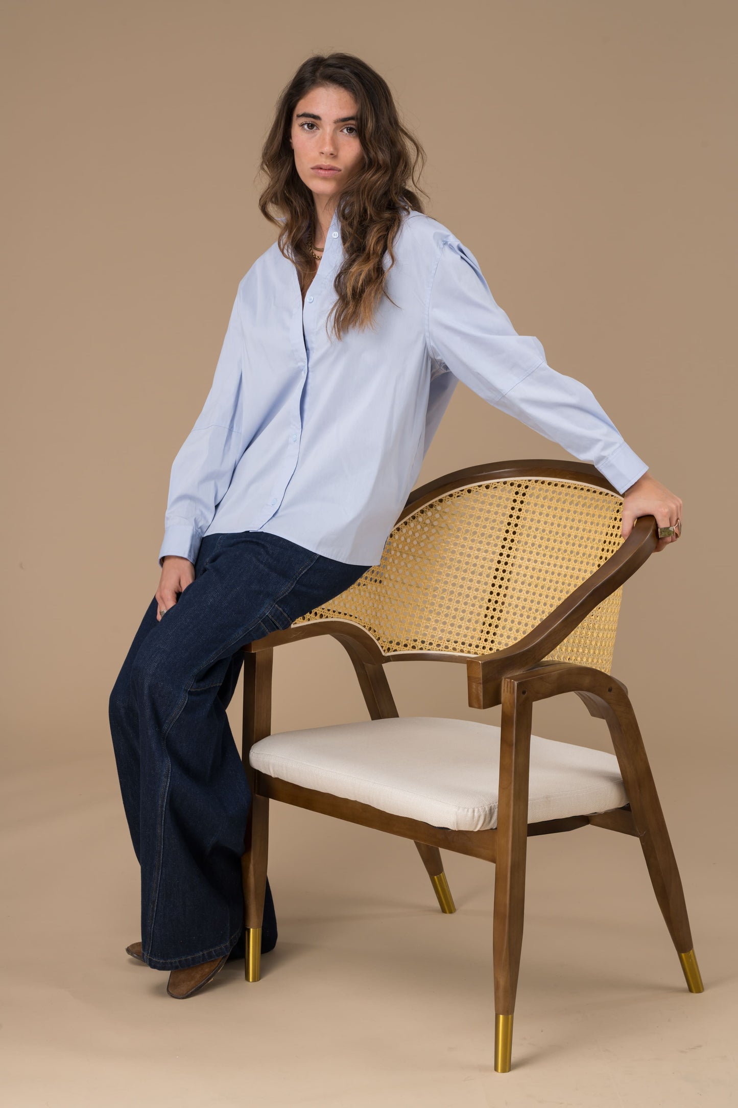 Chemise Daria Ciel à manches longues