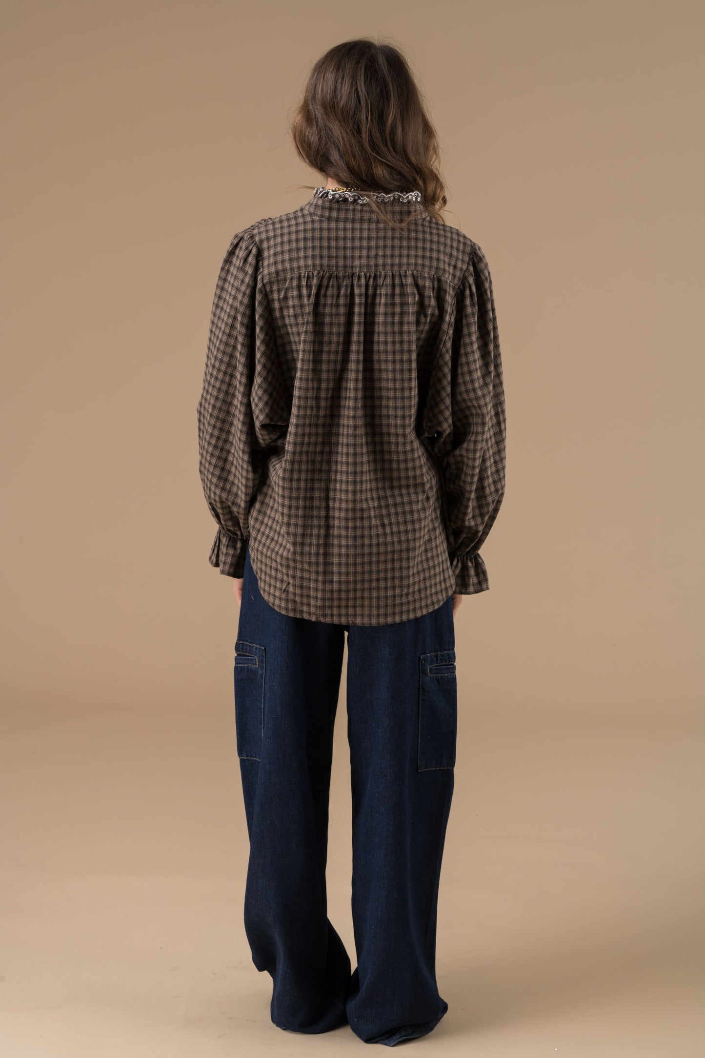 Chemise Kimber Carreaux Chocolat et noir