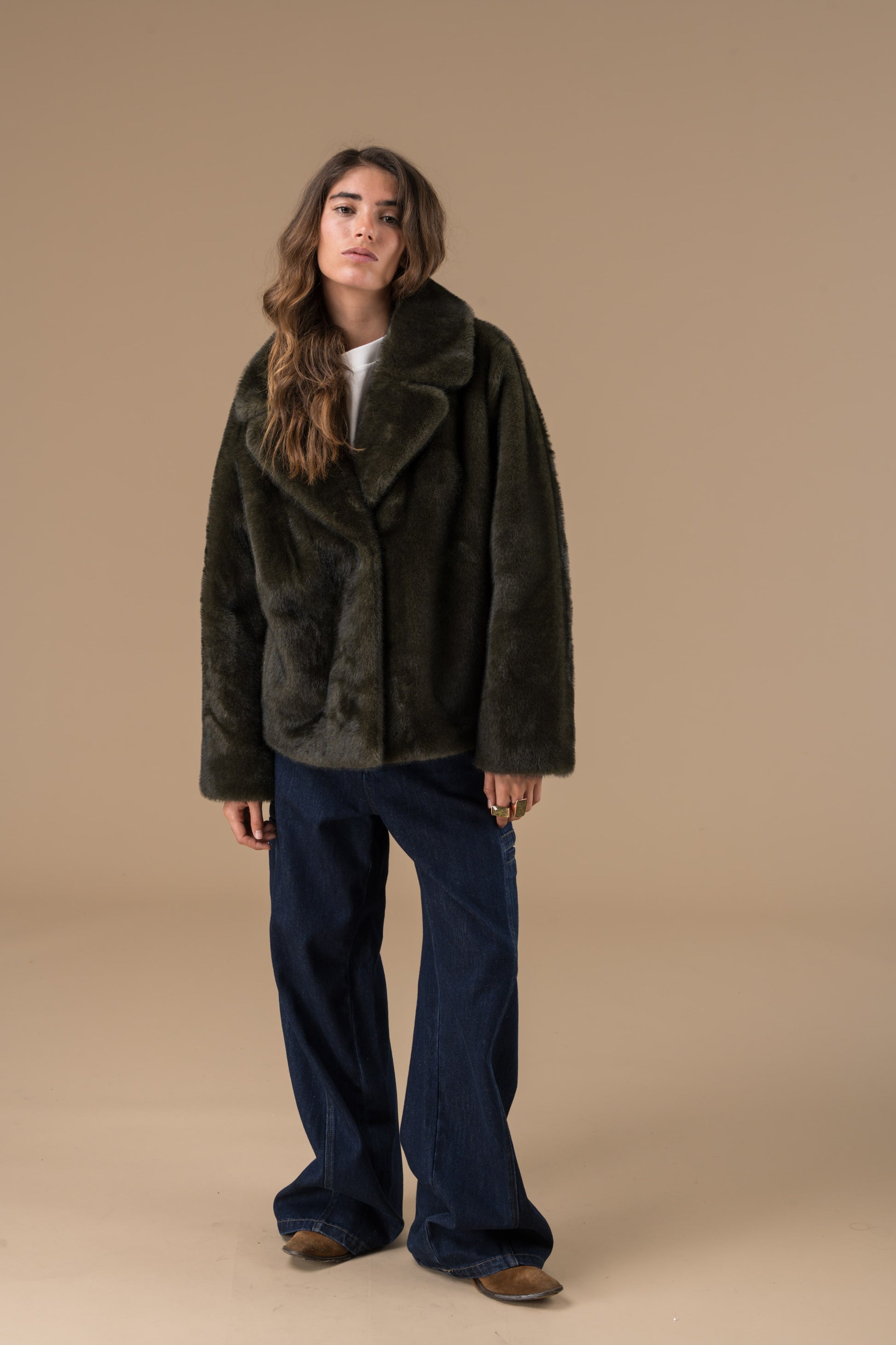 Manteau Oxana et col large à revers