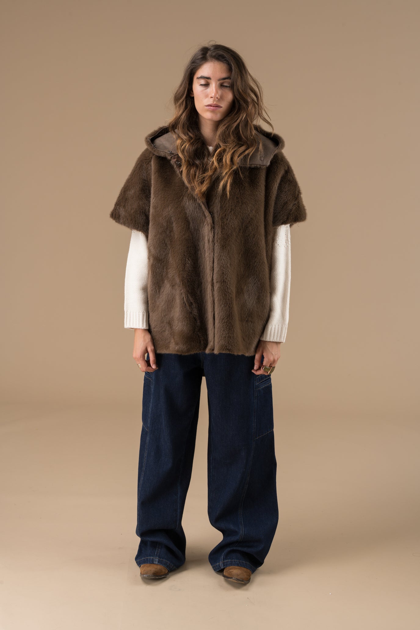 Manteau Anastasia sans manches