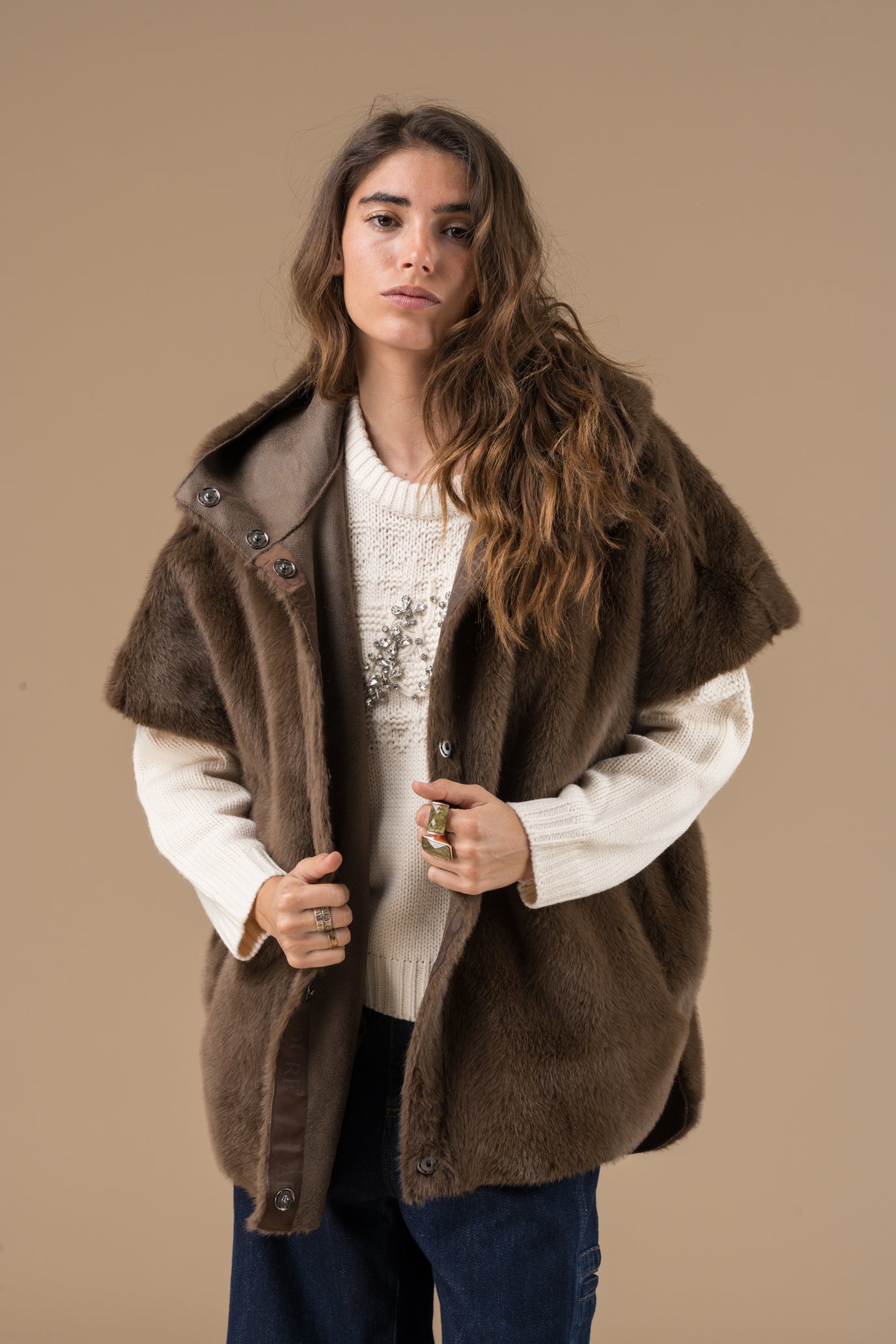 Manteau Anastasia sans manches