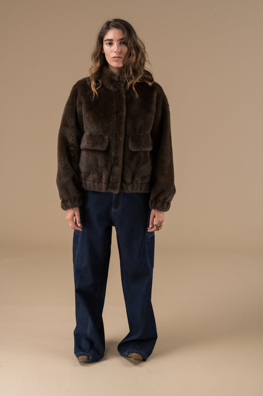 Manteau Milana coupe droite et ample