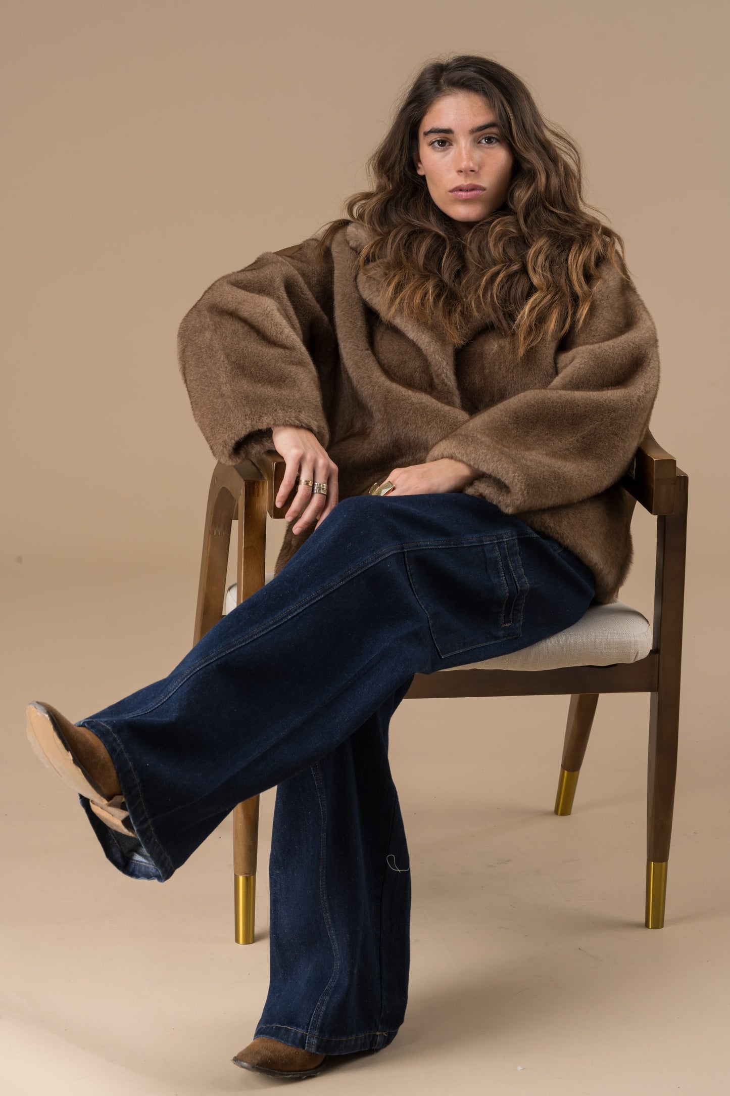 Manteau Oxana et col large à revers