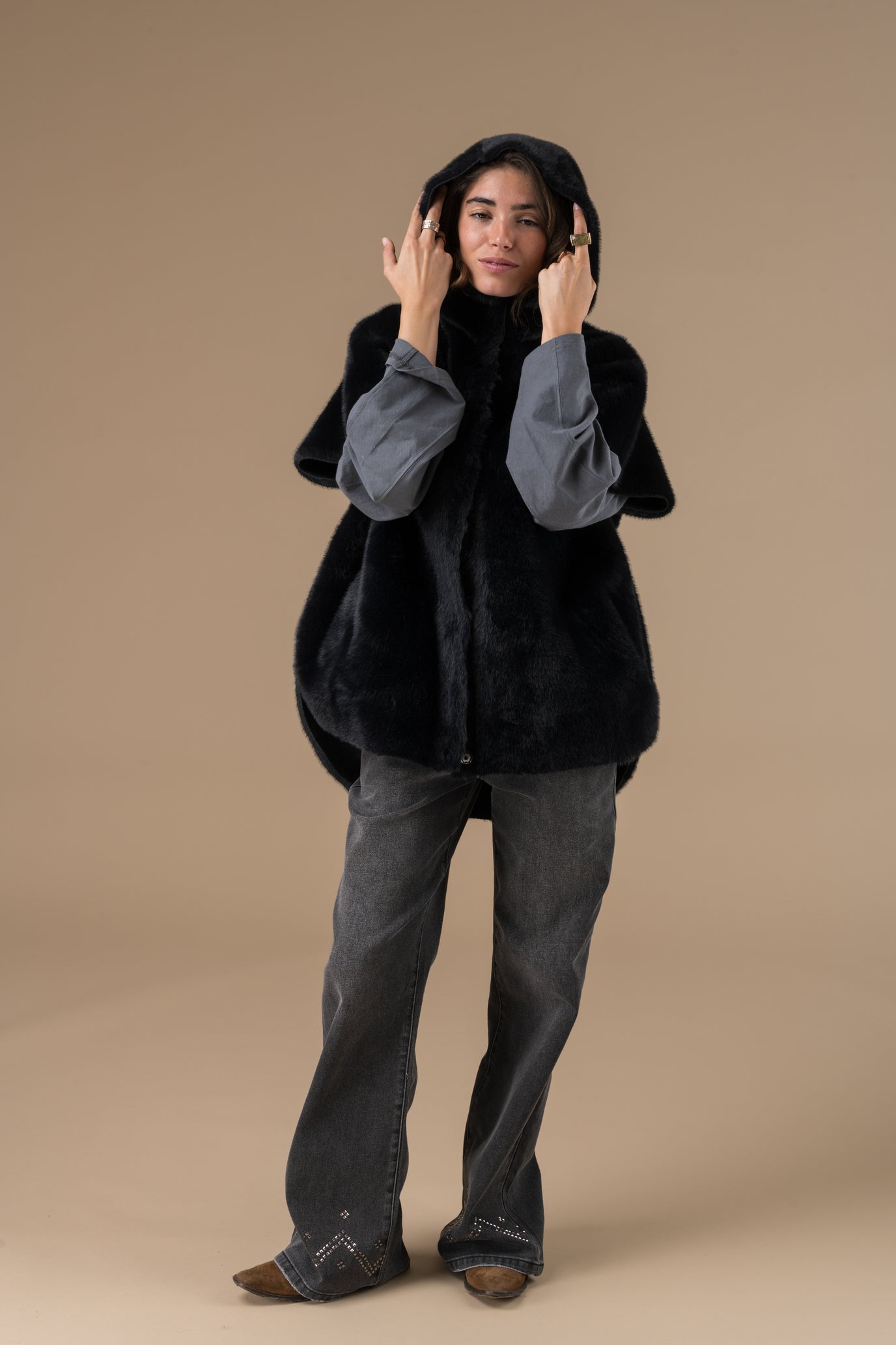 Manteau Anastasia sans manches