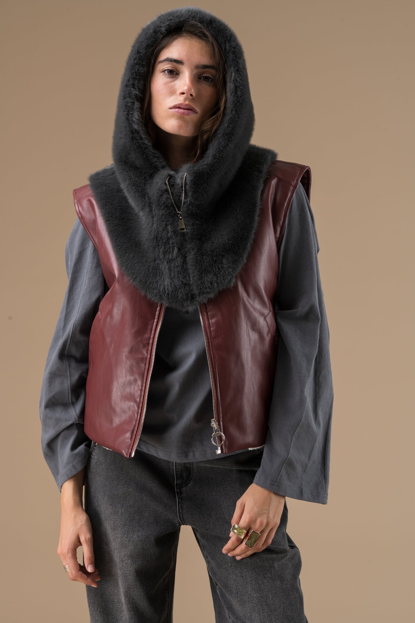 cagoule Aimée conçue en capuchon