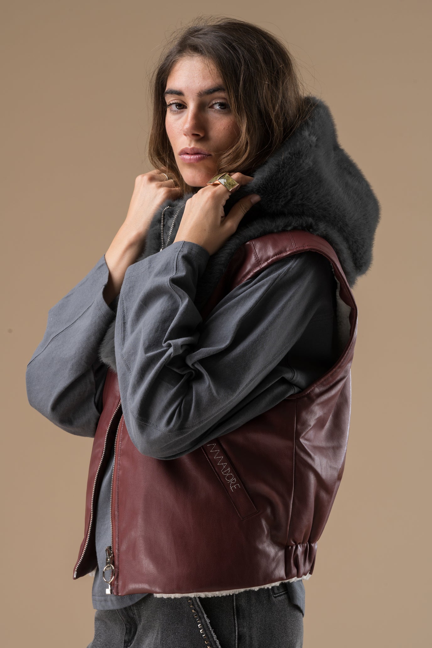cagoule Aimée conçue en capuchon