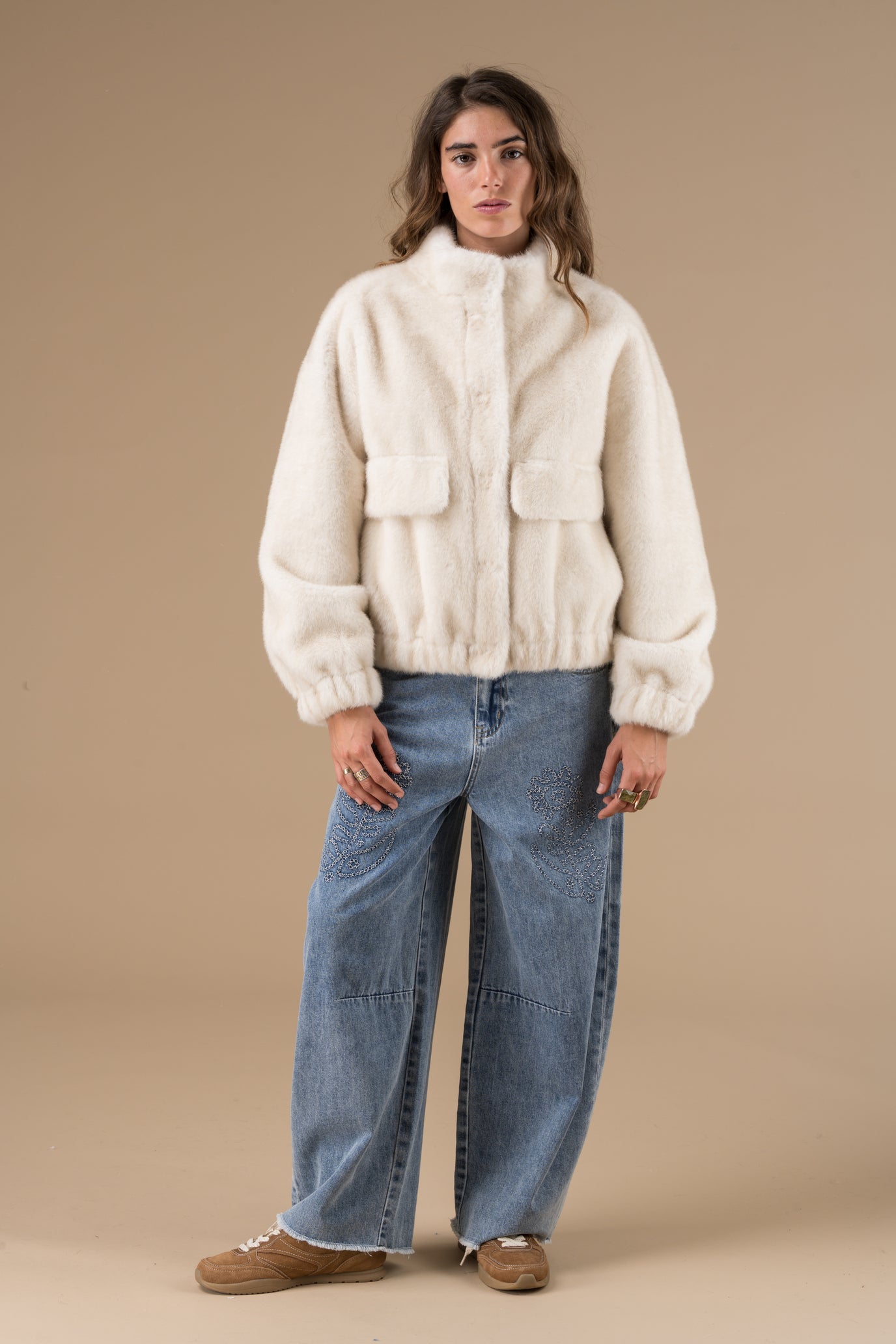 Manteau Milana coupe droite et ample