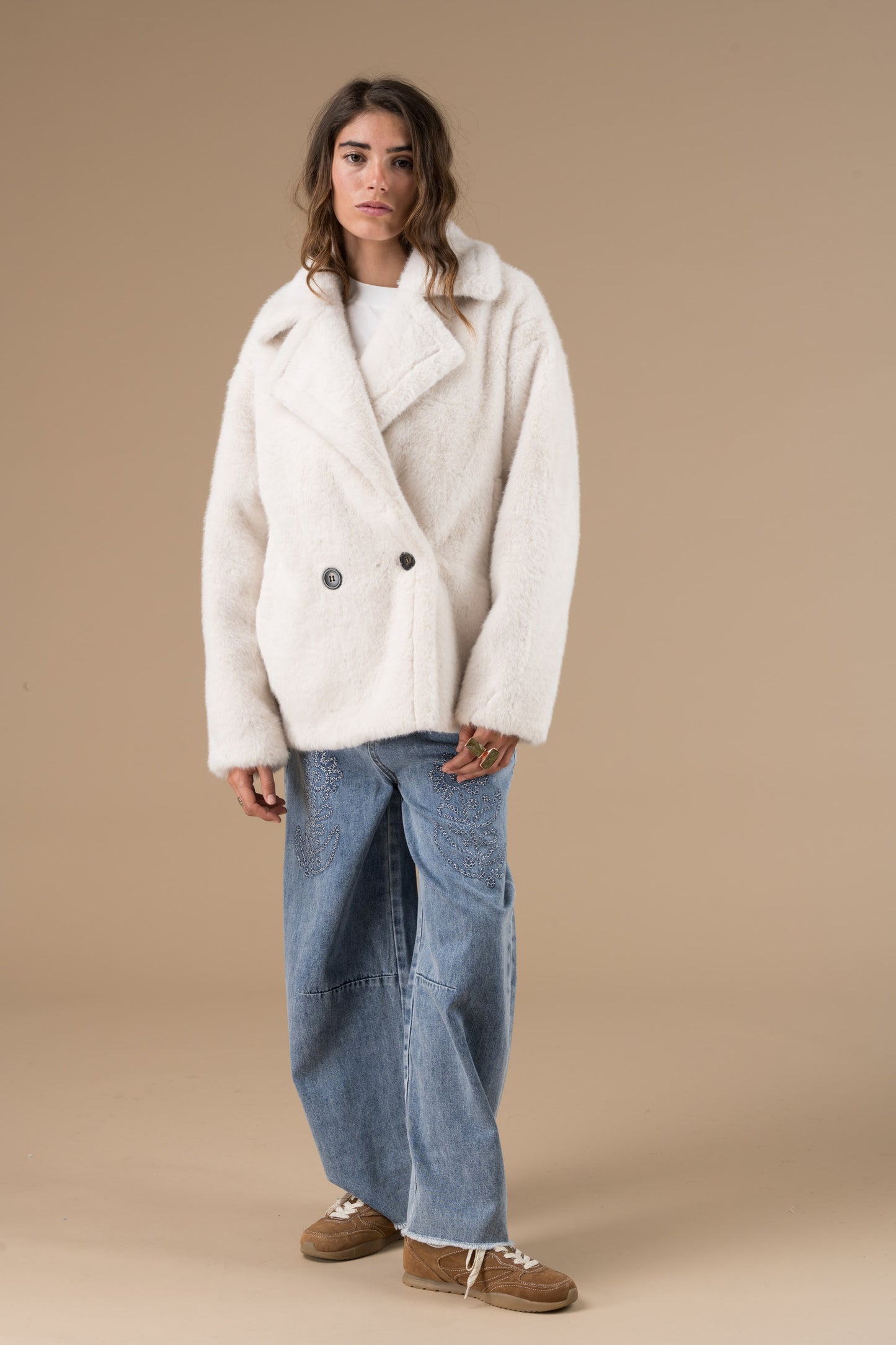 Manteau Rwan à double boutonnage