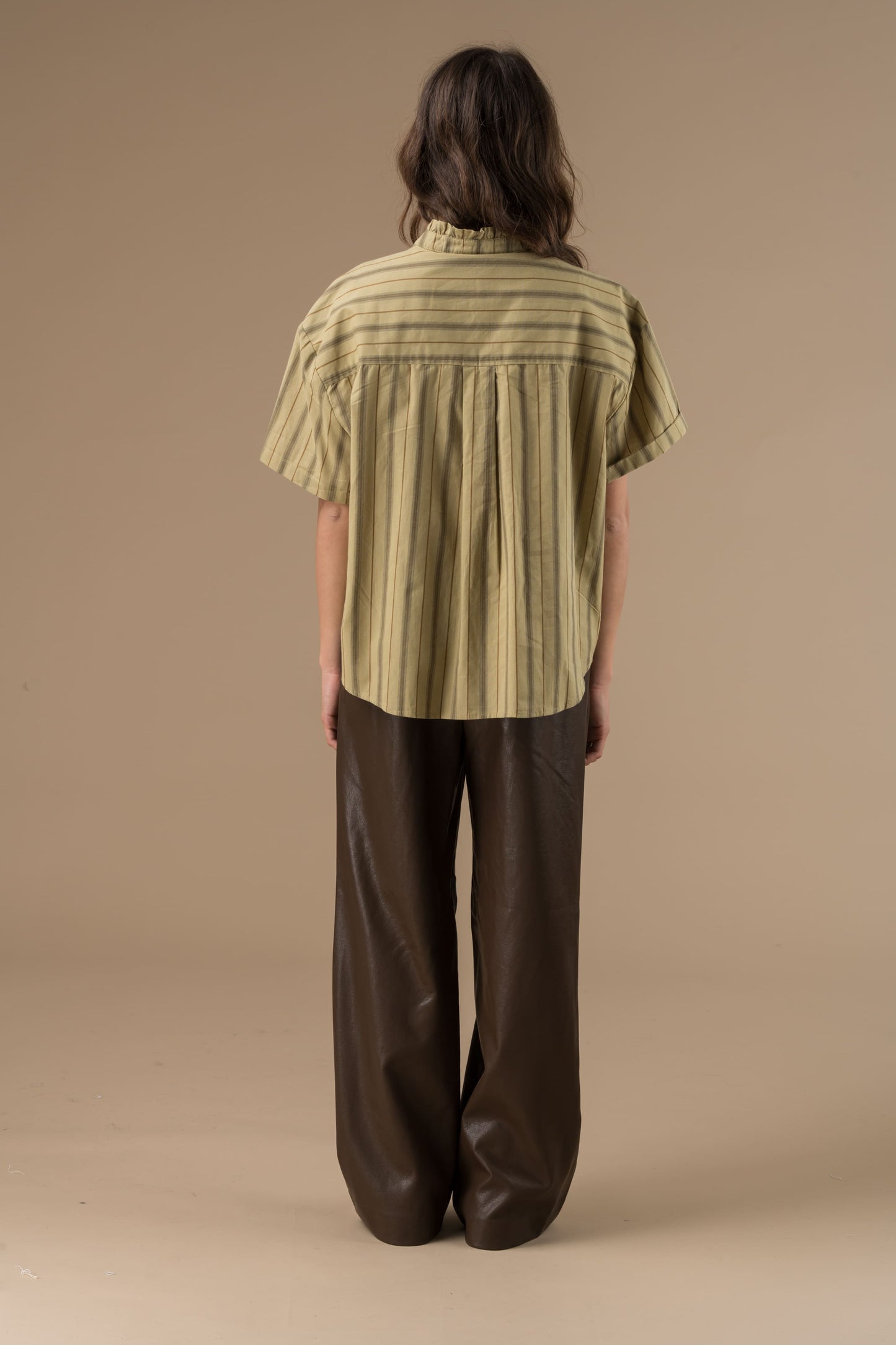 Chemise Jelena à Rayures Lichen