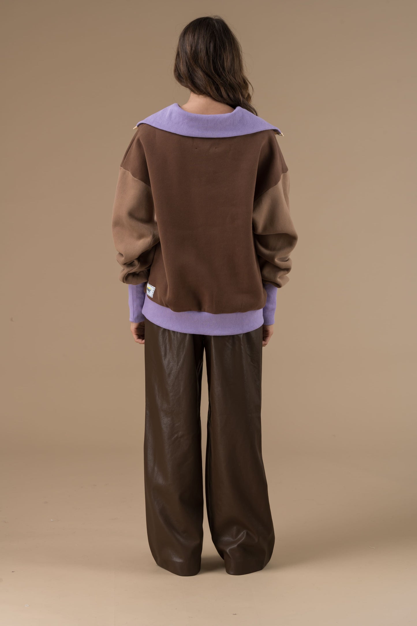 Sweat Irene Chocolat manches longues