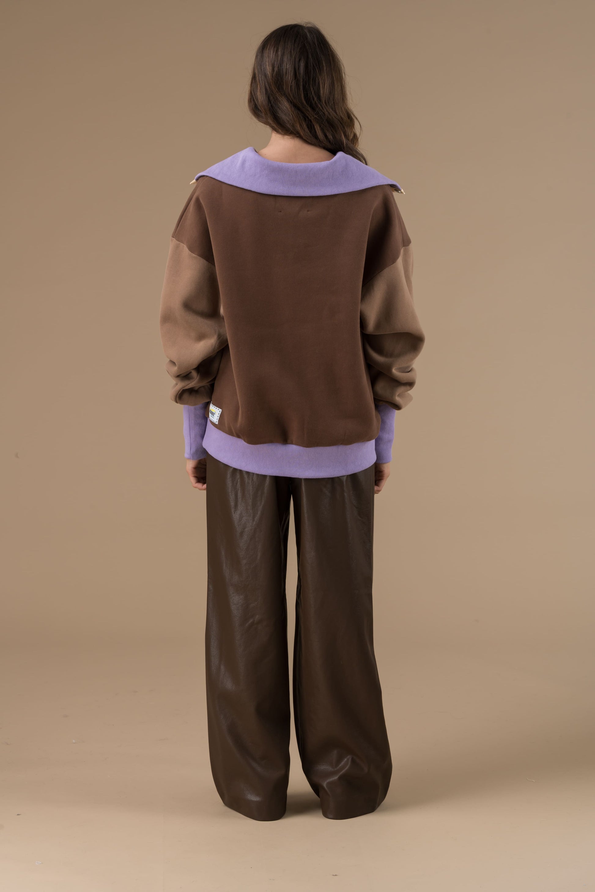 Sweat Irene Chocolat manches longues