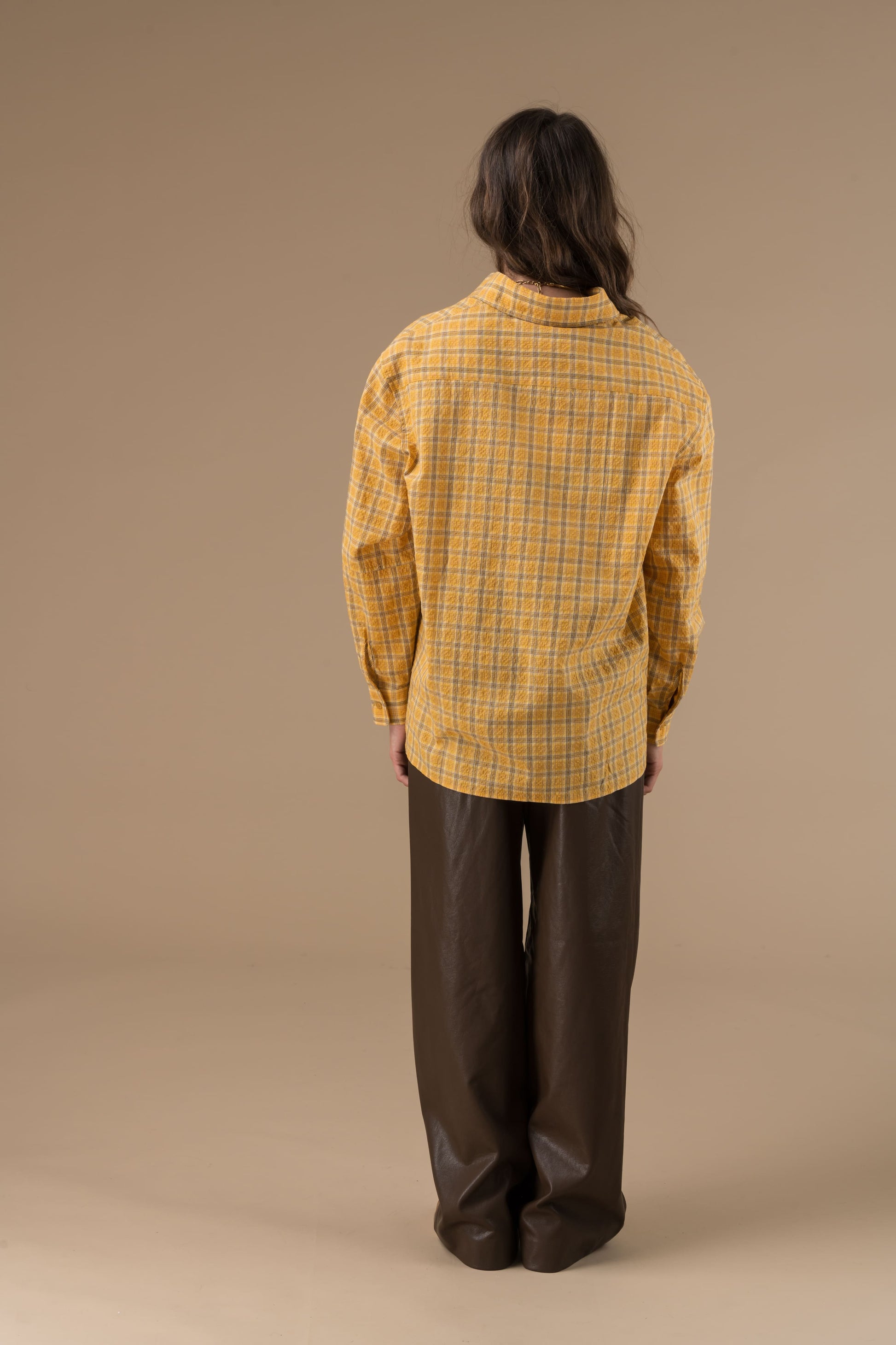 Chemise Daria Carreaux Moutarde
