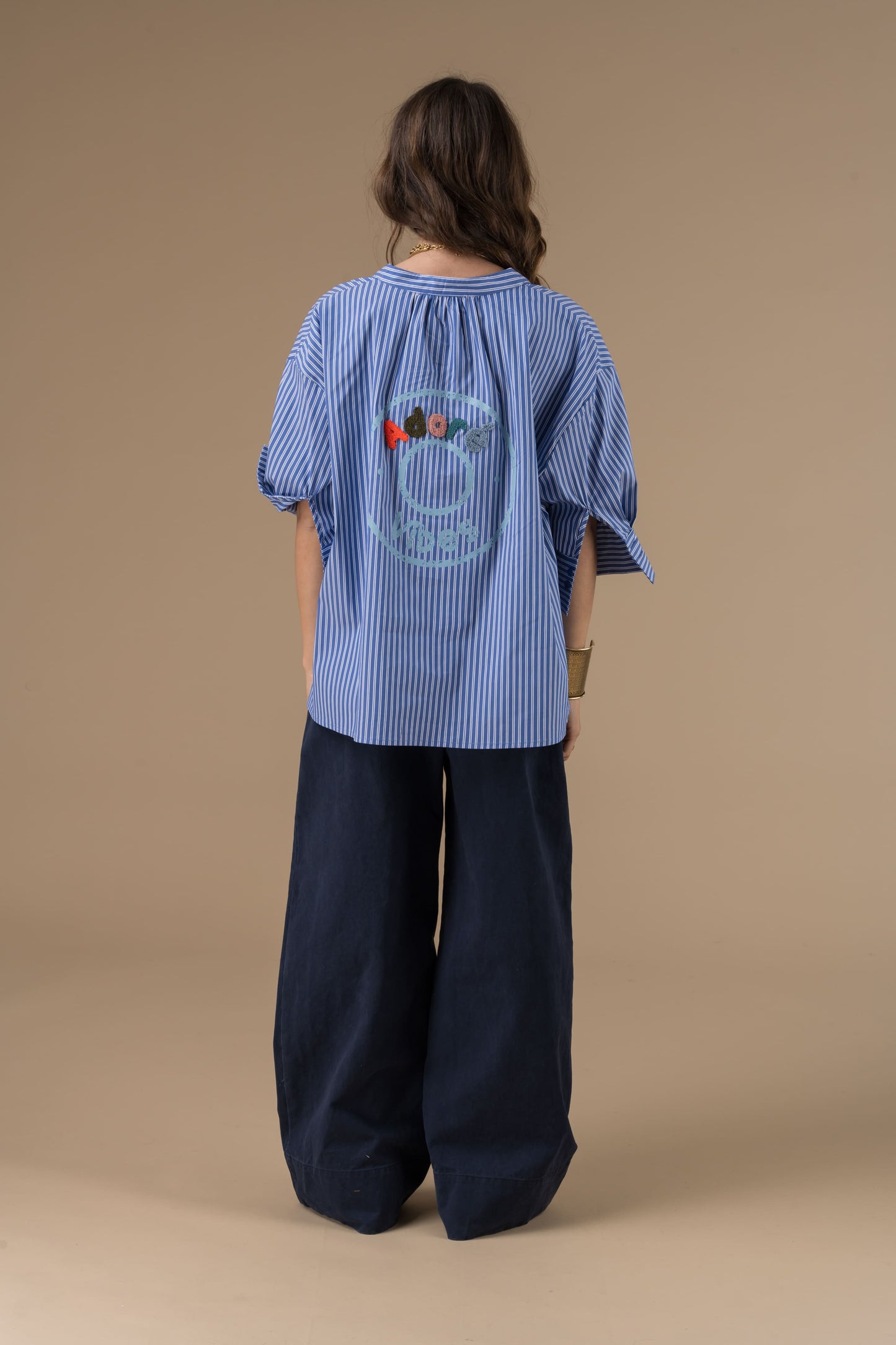Blouse Cyrielle Rayures bleues